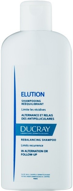 Ducray Elution újraépítő sampon az érzékeny fejbőr egyensúlyának helyreállítására  200 ml