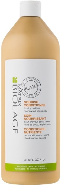 Biolage RAW Nourish tápláló kondícionáló száraz hajra  1000 ml