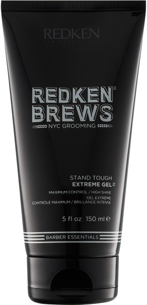 Redken Brews extra erős gél tartós és fényes frizuráért  150 ml