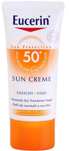 Eucerin Sun védőkrém az egész arcra SPF 50+  50 ml