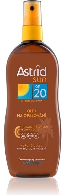 Astrid Sun napozó olaj spray -ben SPF 20  200 ml