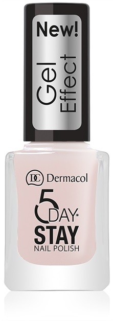 Dermacol 5 Day Stay körömlakk géles hatással árnyalat 26 Satiné 12 ml