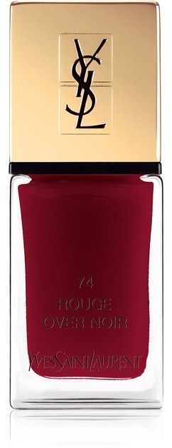 Yves Saint Laurent La Laque Couture körömlakk árnyalat 74 Rouge Over Noir 10 ml