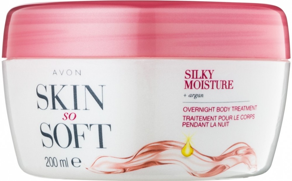 Avon Skin So Soft Silky Moisture éjjeli testkrém  200 ml