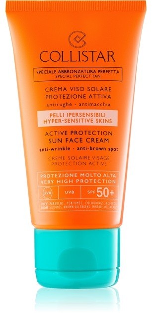 Collistar Sun Protection ránctalanító napozókrém SPF 50+  50 ml