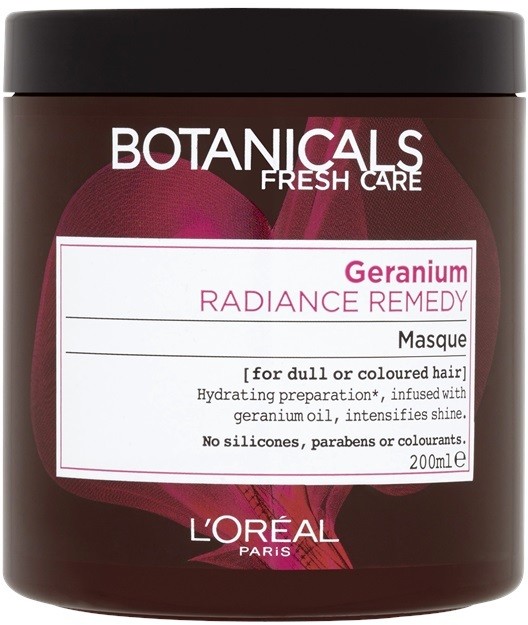 L’Oréal Paris Botanicals Radiance Remedy maszk festett hajra Geranium 200 ml