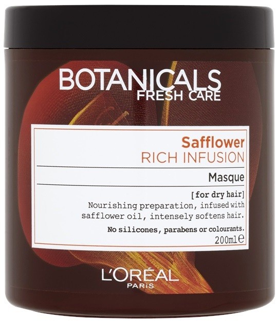 L’Oréal Paris Botanicals Rich Infusion maszk száraz hajra Safflower 200 ml