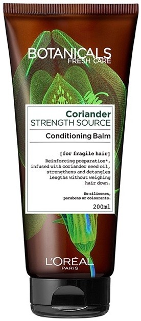 L’Oréal Paris Botanicals Strength Cure balzsam meggyengült hajra Coriander 200 ml