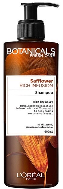 L’Oréal Paris Botanicals Rich Infusion sampon száraz hajra Safflower 400 ml