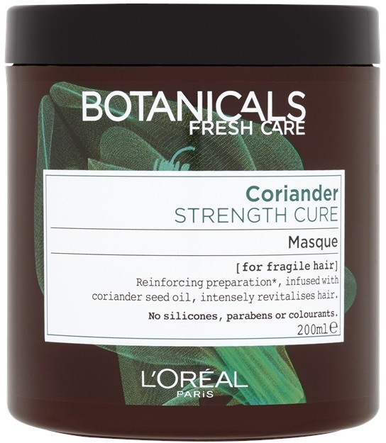 L’Oréal Paris Botanicals Strength Cure maszk meggyengült hajra Coriander 200 ml