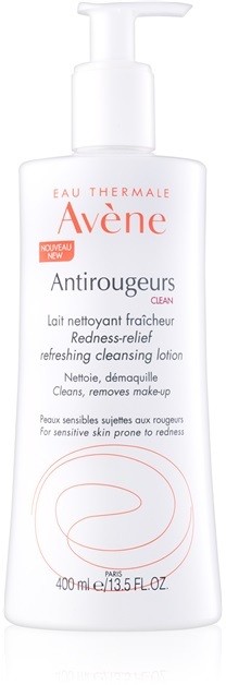 Avène Antirougeurs tisztító tej bőrpír enyhítésére  400 ml