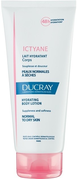 Ducray Ictyane hidratáló testápoló tej normál és száraz bőrre  200 ml