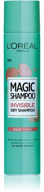 L’Oréal Paris Magic Shampoo Rose Tonic szárazsampon, amely nem hagy fehér nyomokat  200 ml