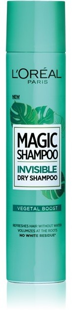 L’Oréal Paris Magic Shampoo Vegetal Boost szárazsampon, amely nem hagy fehér nyomokat  200 ml