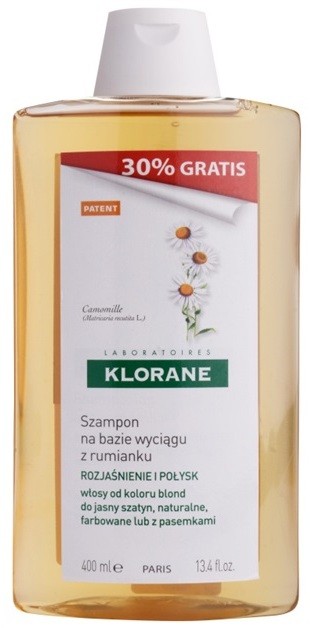 Klorane Chamomile sampon szőke hajra  400 ml