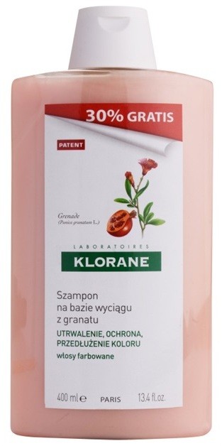 Klorane Pomegranate sampon festett hajra  400 ml