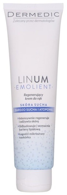 Dermedic Linum Emolient regeneráló krém kézre  100 g