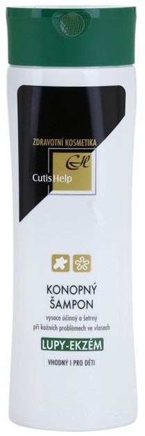 CutisHelp Health Care P.E. - Dandruff - Eczema ekcéma és korpa elleni sampon kenderből  200 ml