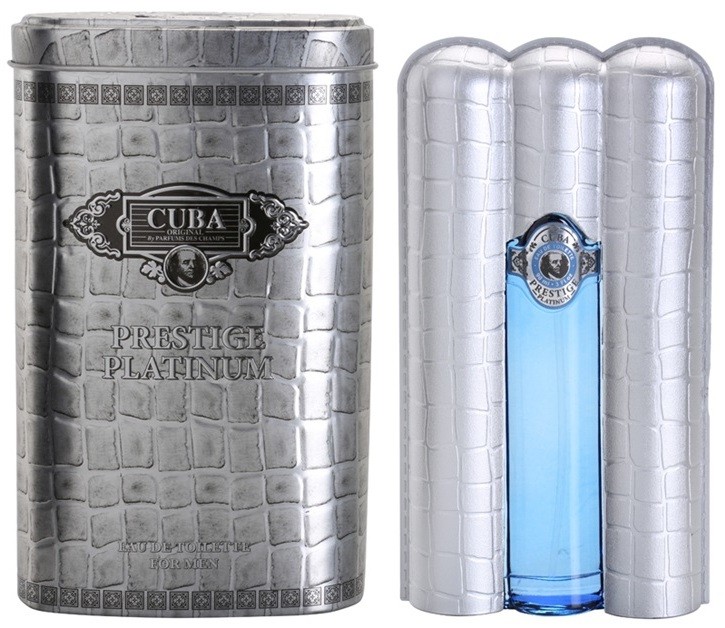 Cuba Prestige Platinum eau de toilette férfiaknak 90 ml