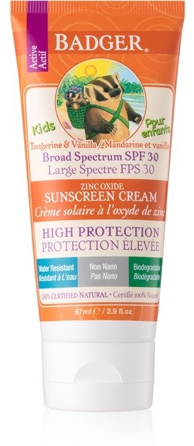 Badger Sun napozókérm gyerekeknek SPF 30  87 ml