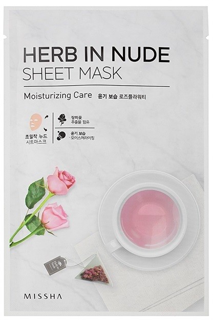 Missha Herb in Nude hidratáló és élénkítő arcmaszk  23 g