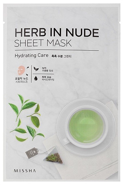 Missha Herb in Nude arcmaszk hidratáló hatással  23 g