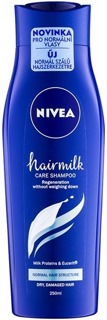 Nivea Hairmilk ápoló sampon normál hajra  250 ml