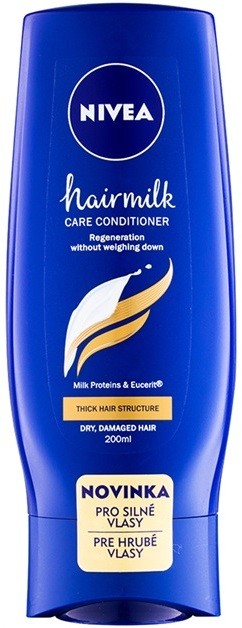 Nivea Hairmilk tápláló kondicionáló az erős, rakoncátlan hajra  200 ml
