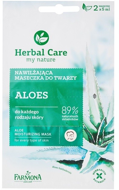 Farmona Herbal Care Aloe hidratáló maszk minden bőrtípusra  2 x 5 ml