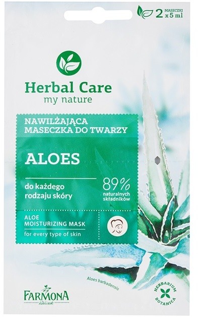 Farmona Herbal Care Aloe hidratáló maszk minden bőrtípusra  2 x 5 ml