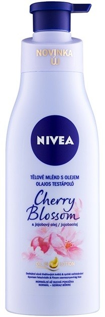 Nivea Cherry Blossom & Jojoba Oil testápoló tej olajjal  200 ml