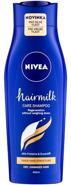 Nivea Hairmilk ápoló sampon az erős, rakoncátlan hajra  400 ml