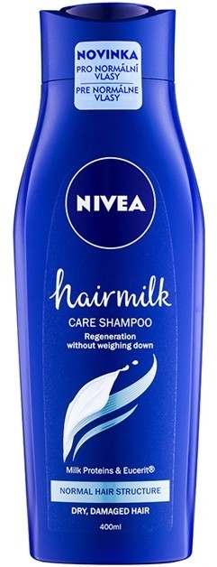 Nivea Hairmilk ápoló sampon normál hajra  400 ml