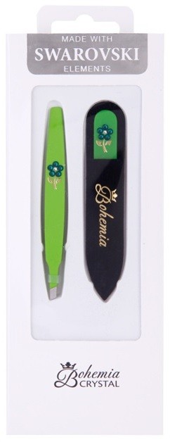 Bohemia Crystal Bohemia Swarovski Nail File and Tweezers kozmetika szett IV.