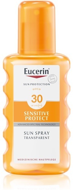 Eucerin Sun Sensitive Protect átlátszó napozó spray SPF 30  200 ml