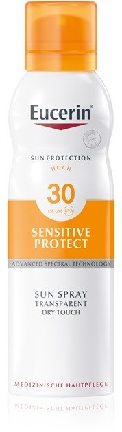 Eucerin Sun Sensitive Protect napozó átlátszó permet SPF 30  200 ml