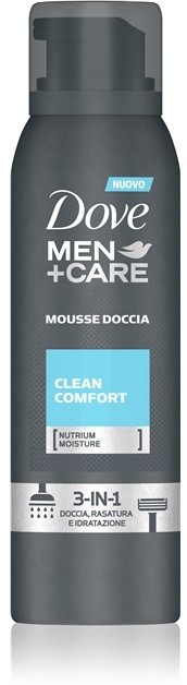 Dove Men+Care Clean Comfort tusoló hab 3 az 1-ben  200 ml