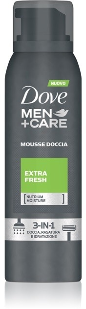 Dove Men+Care Extra Fresh tusoló hab 3 az 1-ben  200 ml