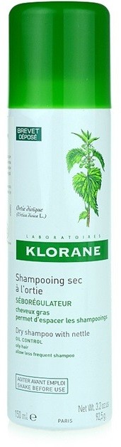 Klorane Nettle száraz sampon zsíros hajra  150 ml