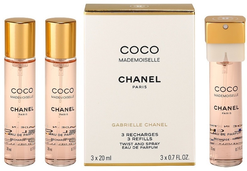 Chanel Coco Mademoiselle eau de parfum nőknek 3x20 ml (3 x utántöltő)