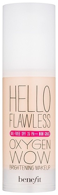 Benefit Hello Flawless Oxygen Wow folyékony make-up SPF 25 árnyalat Beige 