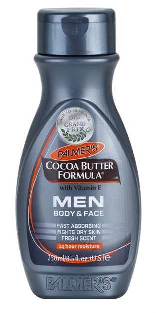 Palmer's Men Cocoa Butter Formula hidratáló krém arcra és testre E-vitaminnal  250 ml