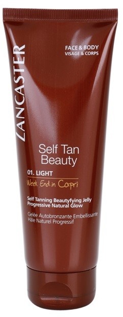 Lancaster Self Tan Beauty önbarnító zselé testre és arcra árnyalat 01 Light  125 ml