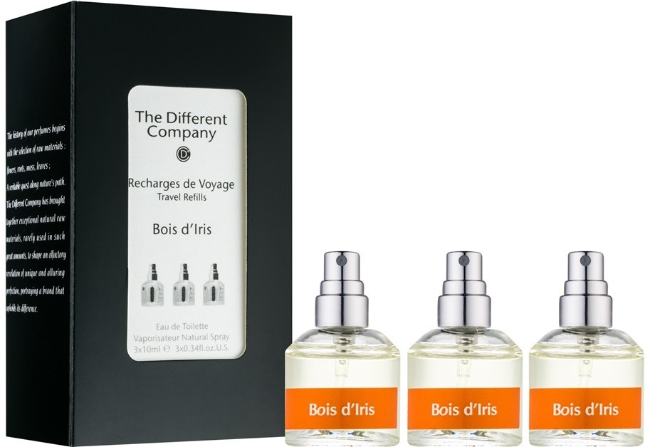 The Different Company Bois d´Iris eau de toilette nőknek 3 x 10 ml (3x utántöltő szórófejjel)