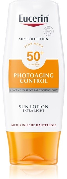 Eucerin Sun Photoaging Control extra könnyű napozó tej SPF 50+  150 ml