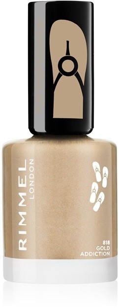 Rimmel 60 Seconds Flip Flop körömlakk árnyalat 818 Gold Addiction 8 ml