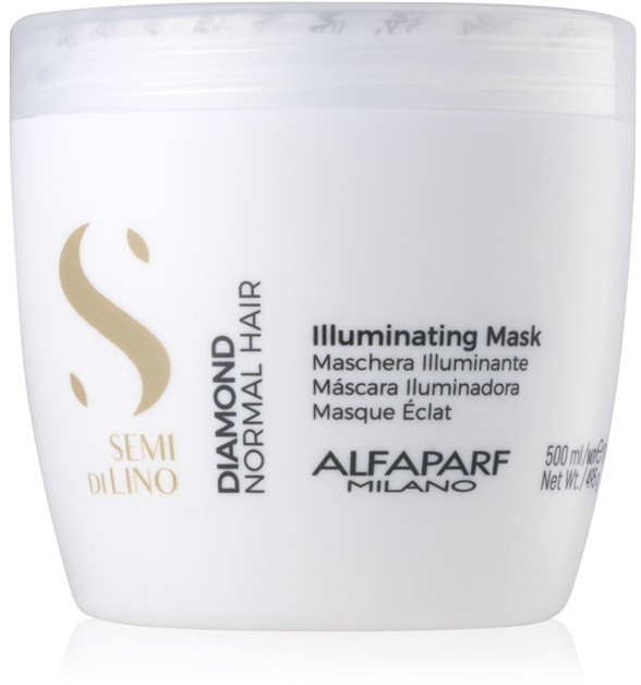 Alfaparf Milano Semi di Lino Diamond Illuminating élénkítő maszk szulfát és parabén nélkül  500 ml