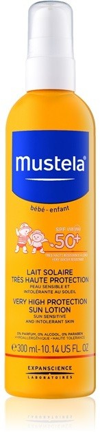 Mustela Solaires napvédő tej gyermekeknek SPF 50+  300 ml