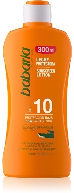 Babaria Sun Protective vízálló napozótej SPF 10  300 ml