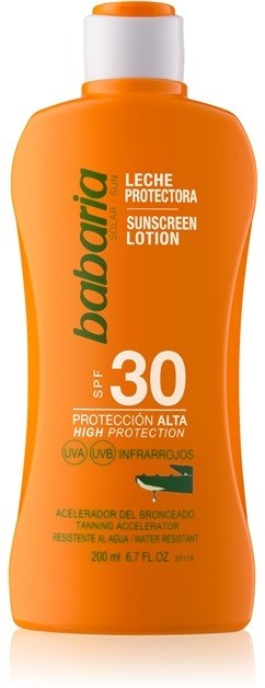 Babaria Sun Protective vízálló napozótej SPF 30  200 ml